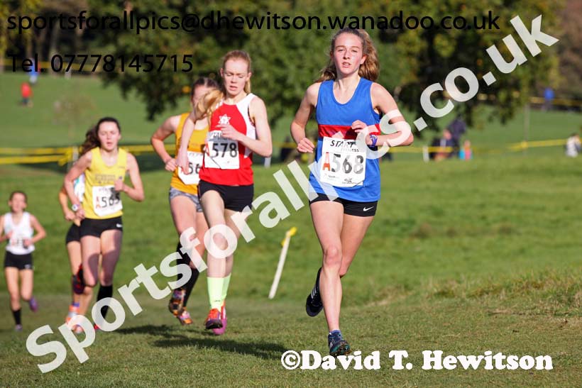 Womens under-17s Northern Cross Country Relays. Photo: David T. Hewitson/Sports for All Pics